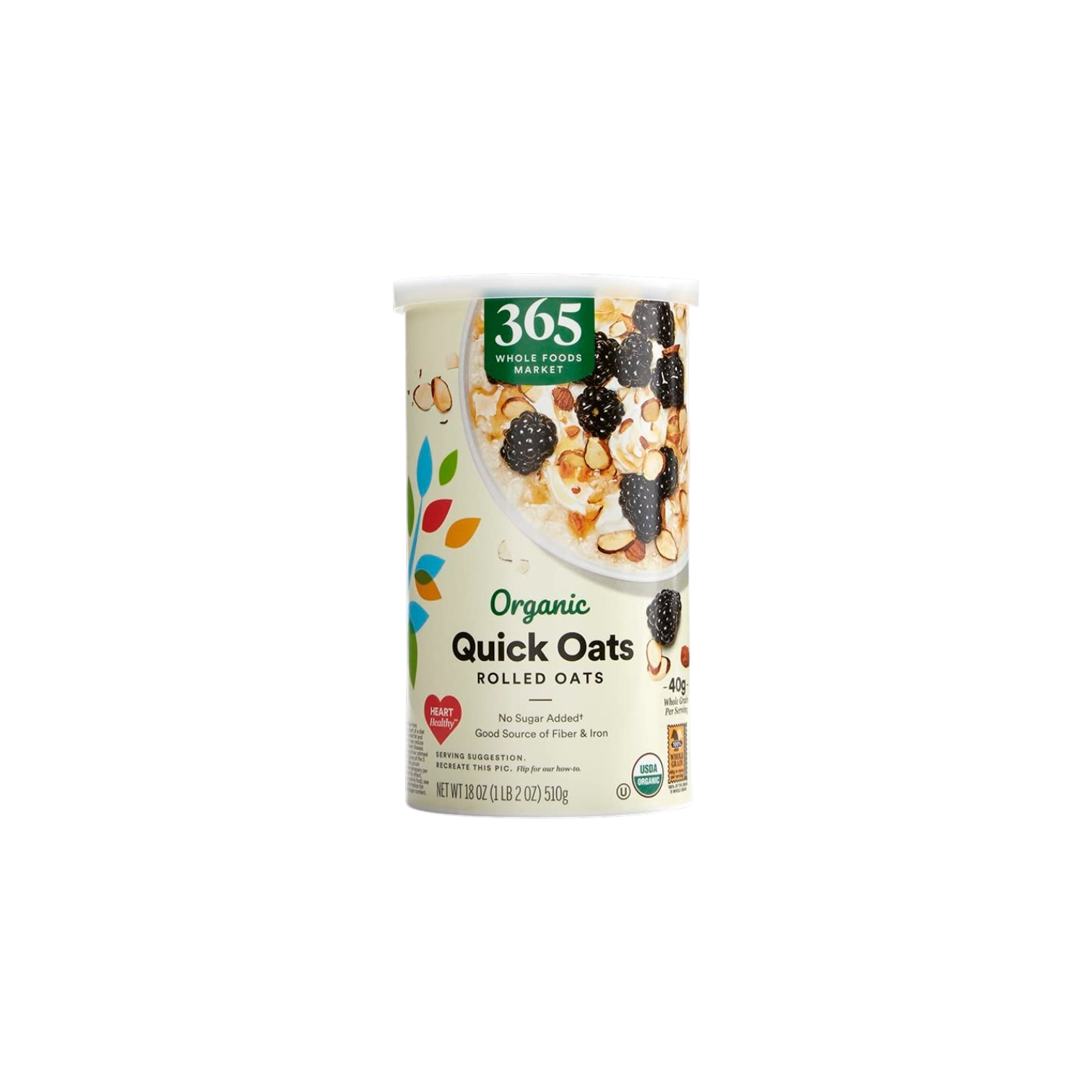 MUSH Organic Rolled Quick Oats